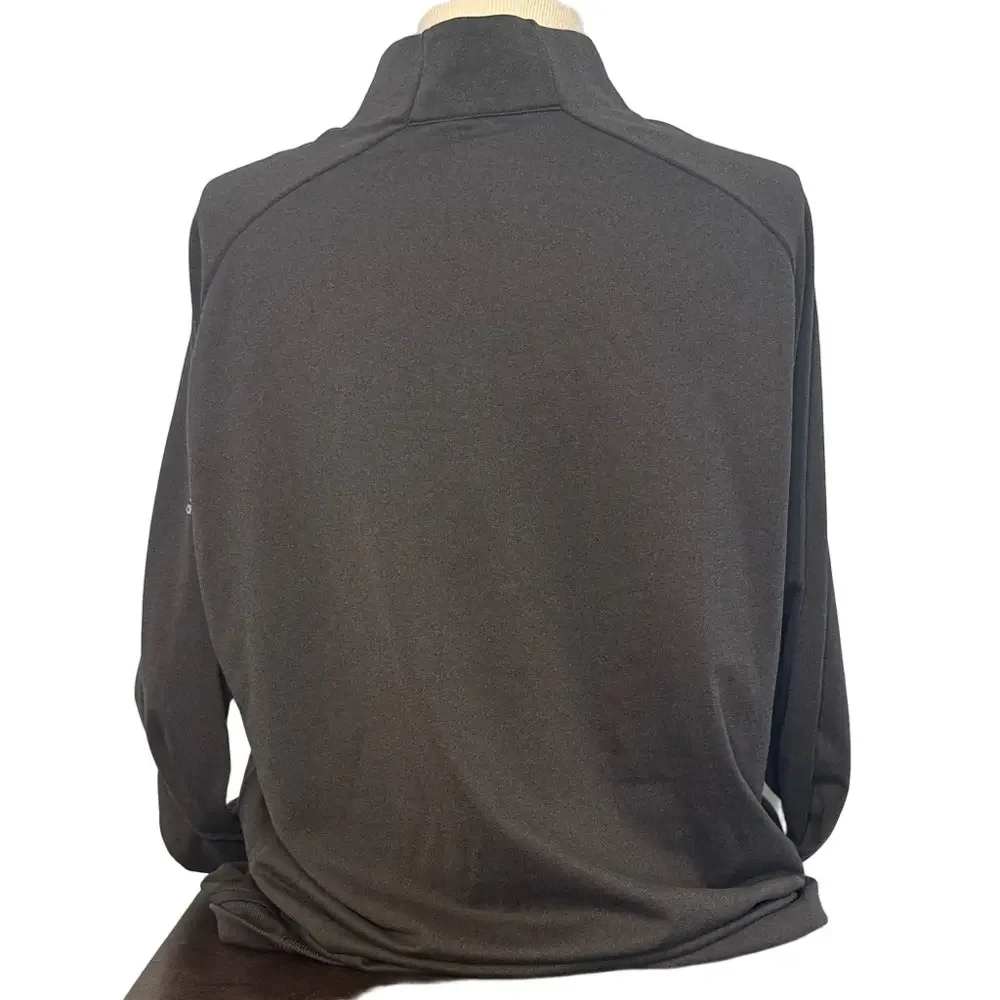 Adidas Black Quarter Zip Pullover Men’s Athletic Performance Sweatshirt Size L